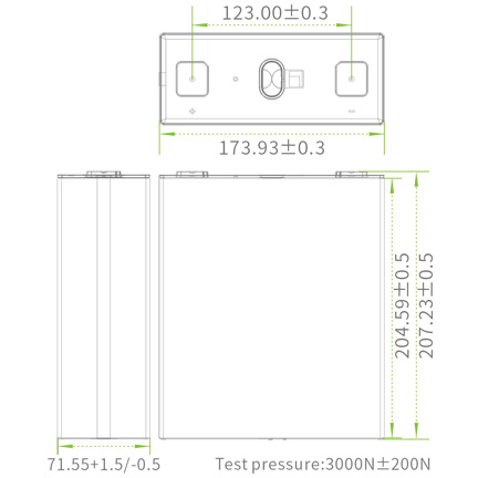 Dessin de batterie à cycle profond LiFePO4